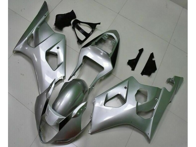 2003-2004 Silver Suzuki GSXR 1000 Motorcyle Fairings