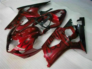 Abs 2003-2004 Red Suzuki GSXR 1000 Motorcycle Fairings Kit