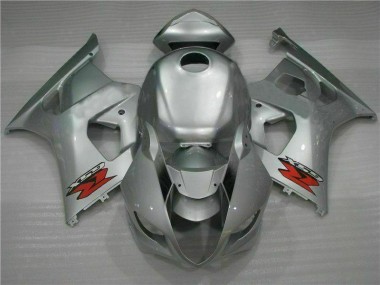 2003-2004 Silver Suzuki GSXR 1000 Bike Fairings