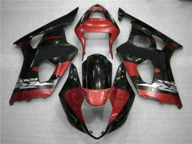 2003-2004 Red Black Suzuki GSXR 1000 Motorcycle Fairing Kits