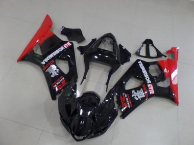 Abs 2003-2004 Black and Red Suzuki GSXR 1000 Motorbike Fairing