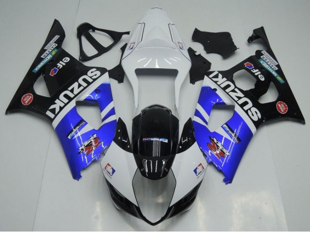 2003-2004 Blue White and Black Suzuki GSXR 1000 Bike Fairings