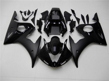 Abs 2003-2005 Glossy Matte Black Yamaha YZF R6 Motor Fairings