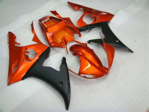 2003-2005 Orange Black Yamaha YZF R6 Motorcycle Fairings