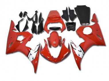 Abs 2003-2005 Red White Yamaha YZF R6 Motorbike Fairing Kits