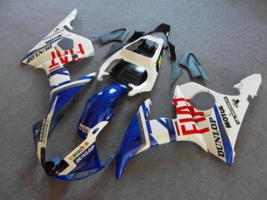 Abs 2003-2005 Blue White Fiat Yamaha YZF R6 Motor Bike Fairings