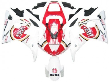 Abs 2003-2005 White Red Lucky Strike Yamaha YZF R6 Replacement Fairings