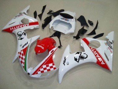 Abs 2003-2005 Red White Yamaha YZF R6 Motorbike Fairing Kits & Bodywork