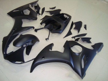 2003-2005 Matte Black Yamaha YZF R6 Moto Fairings