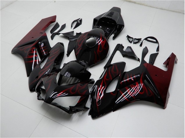 2004-2005 Red Black Honda CBR1000RR Motorbike Fairing Kits