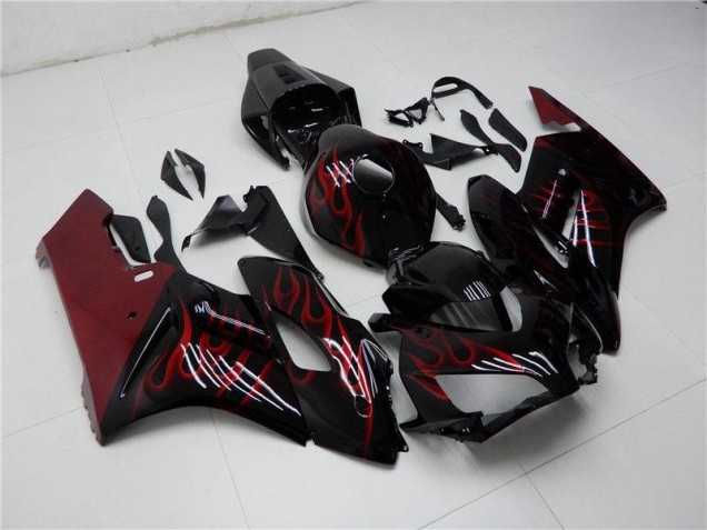 2004-2005 Red Black Honda CBR1000RR Motorbike Fairing Kits