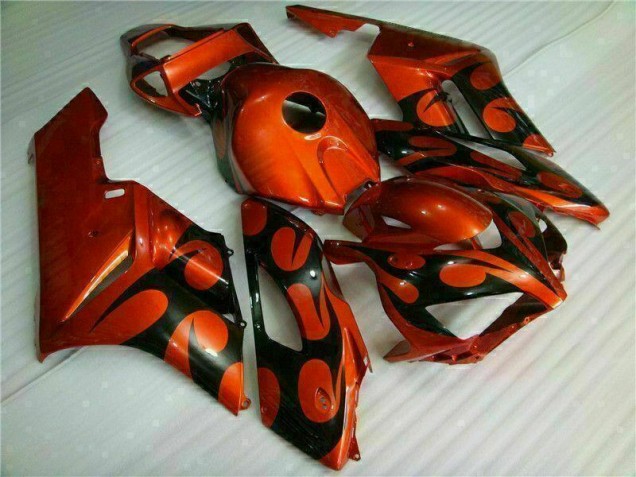 2004-2005 Orange Black Honda CBR1000RR Motorcyle Fairings