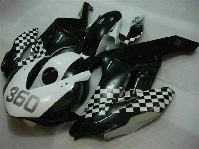 2004-2005 White Black Honda CBR1000RR Replacement Fairings