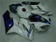 2004-2005 White Blue Honda CBR1000RR Motor Bike Fairings