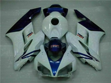 2004-2005 White Blue Honda CBR1000RR Motor Bike Fairings