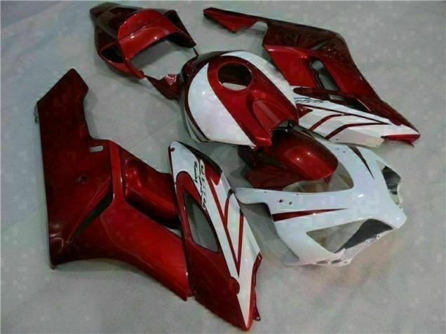 2004-2005 White Red Honda CBR1000RR Bike Fairing Kit