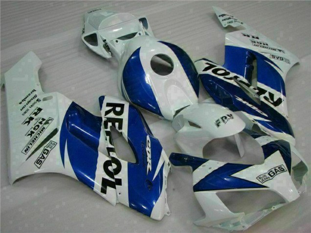 2004-2005 White Blue Repsol Honda CBR1000RR Motorbike Fairing Kits