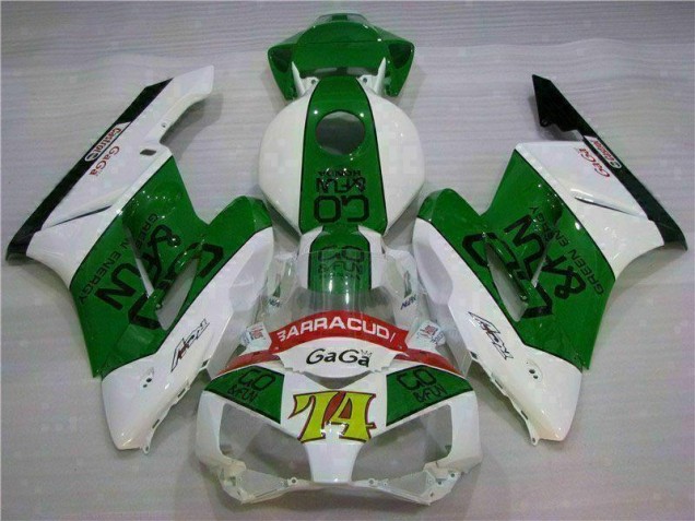 2004-2005 Green White Honda CBR1000RR Motorcycle Fairing