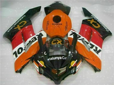 2004-2005 Orange Repsol CX Honda CBR1000RR Replacement Motorcycle Fairings