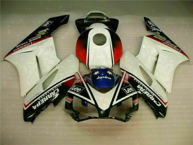 2004-2005 White Black Honda CBR1000RR Motorbike Fairing Kits