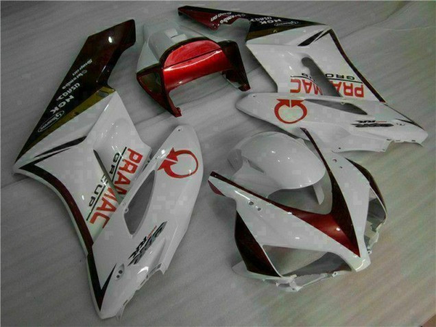 2004-2005 White Red Honda CBR1000RR Moto Fairings