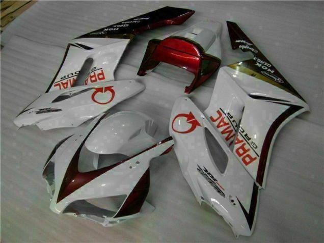 2004-2005 White Red Honda CBR1000RR Moto Fairings