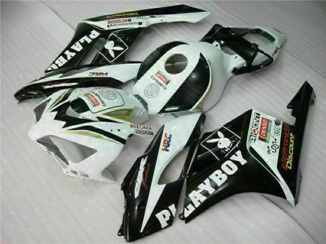 2004-2005 Black White Honda CBR1000RR Motorcycle Fairings