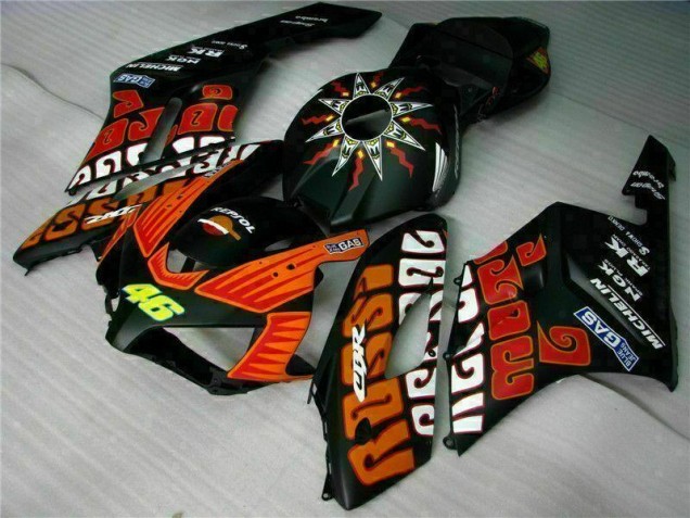 2004-2005 Black Orange Honda CBR1000RR Motorcycle Fairing Kits