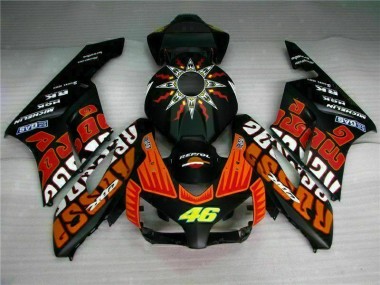 2004-2005 Black Orange Honda CBR1000RR Motorcycle Fairing Kits