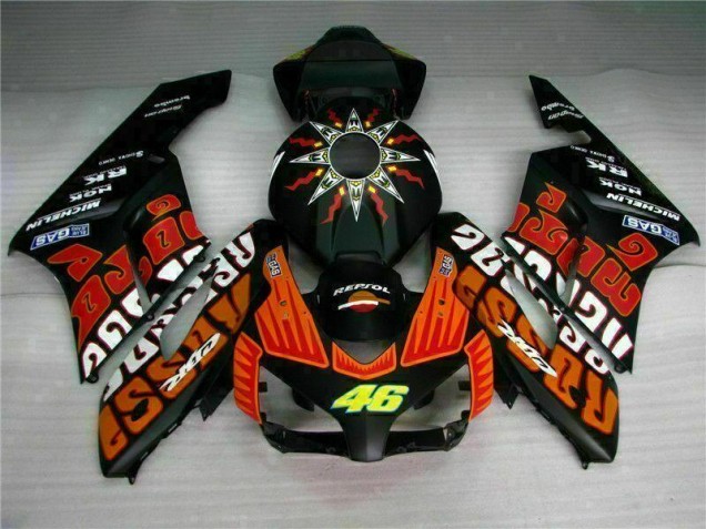 2004-2005 Black Orange Honda CBR1000RR Motorcycle Fairing Kits