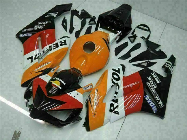 2004-2005 Orange Black Repsol Honda CBR1000RR Motorbike Fairing