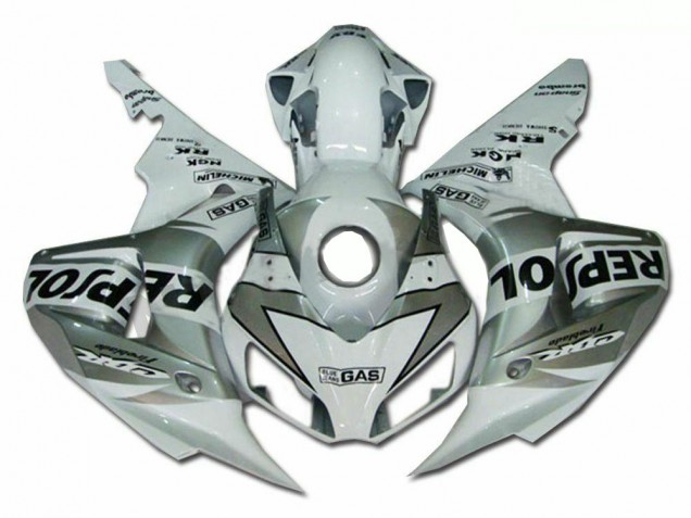 2004-2005 Silver Repsol Honda CBR1000RR Bike Fairings & Plastics