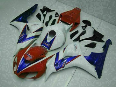 2004-2005 Red White Honda CBR1000RR Replacement Motorcycle Fairings