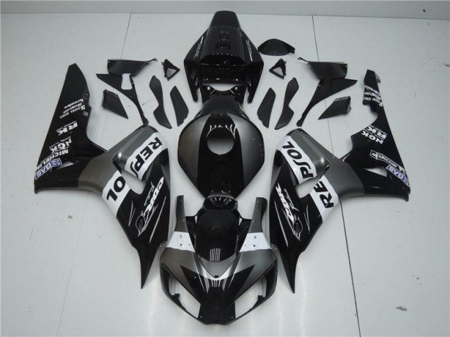 2004-2005 Grey Black Repsol Honda CBR1000RR Motorcycle Replacement Fairings