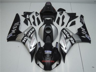 2004-2005 Black Silver Repsol Honda CBR1000RR Motorcyle Fairings