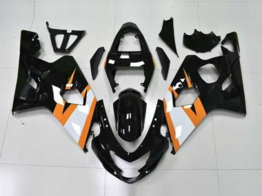 2004-2005 Orange Black Suzuki GSXR 600/750 Motorcycle Fairings