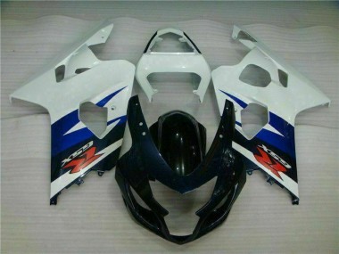 2004-2005 White Black Suzuki GSXR 600/750 Motorcycle Fairing