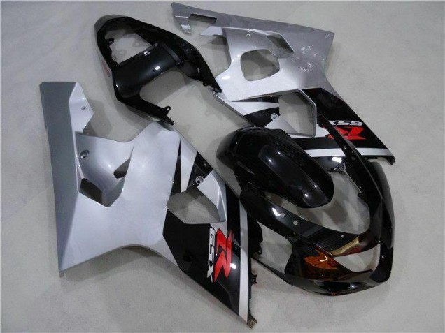 2004-2005 Black Silver Suzuki GSXR 600/750 Motorcycle Fairing Kit