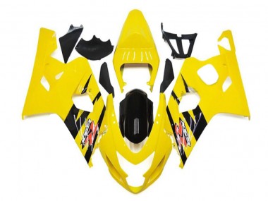 2004-2005 Yellow Black Suzuki GSXR 600/750 Motorbike Fairings