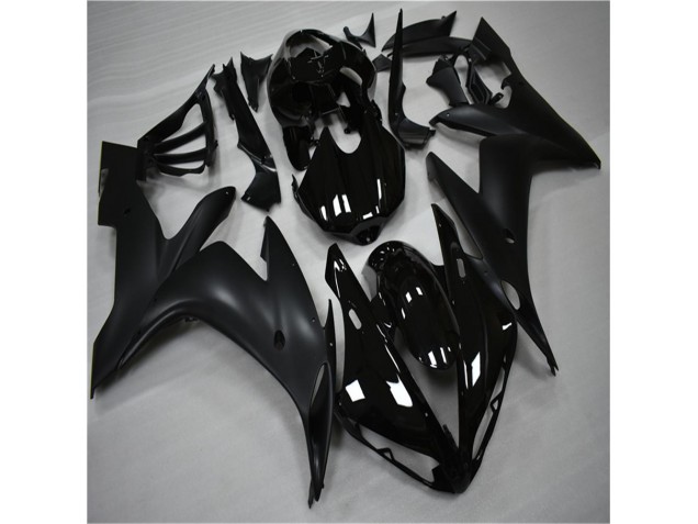 Abs 2004-2006 Glossy Matte Black Yamaha YZF R1 Bike Fairing Kit