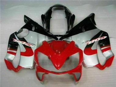 2004-2007 Red Silver Honda CBR600 F4i Motorcycle Fairing