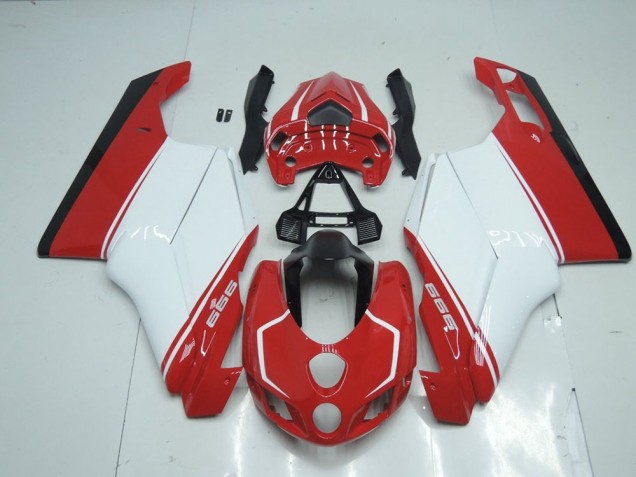 2005-2006 Red White Red Ducati 749 999 Replacement Motorcycle Fairings