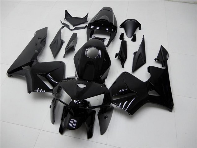 2005-2006 Glossy Black Honda CBR600RR Motorcycle Fairing Kit