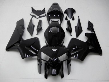 2005-2006 Glossy Black Honda CBR600RR Motorcycle Fairing Kit