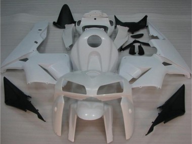 2005-2006 White Honda CBR600RR Bike Fairing Kit