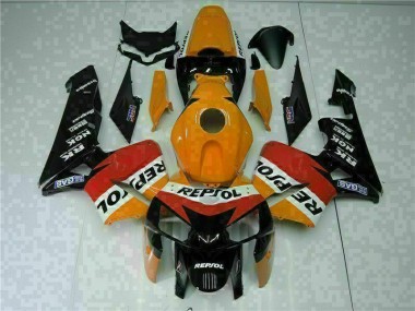 2005-2006 Orange Black Repsol Honda CBR600RR Motorbike Fairing