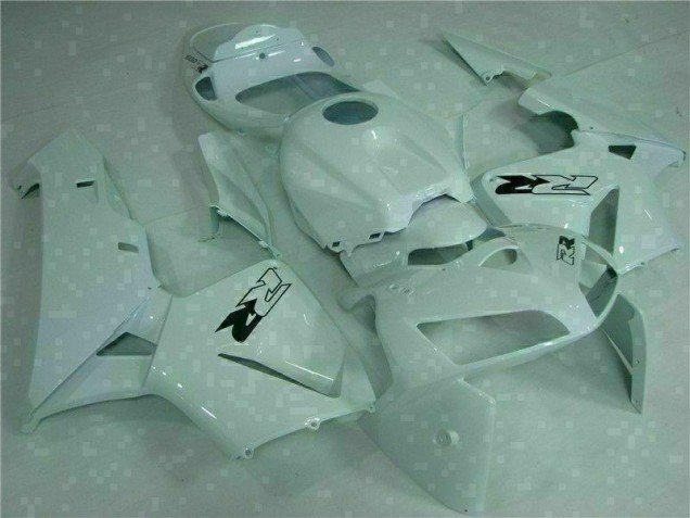 2005-2006 White Honda CBR600RR Replacement Motorcycle Fairings