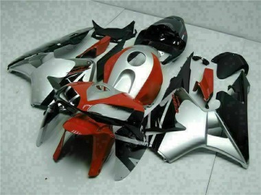 Abs 2005-2006 Black Silver Red Honda CBR600RR Motorcycle Fairings