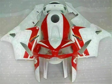 Abs 2005-2006 Red White Honda CBR600RR Motor Fairings