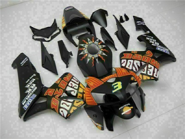 2005-2006 Black Honda CBR600RR Motorbike Fairing